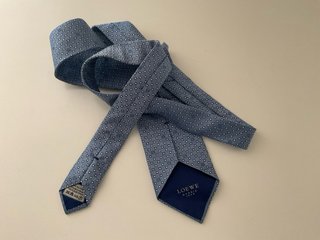 Corbata Loewe Azul y Gris