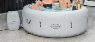 Jacuzzi gonfiabile grigio