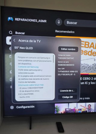 TV Samsung Neo QLED 4K 55 Pulgadas