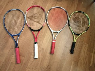 Lote 4 raquetas niño (25', 23', 21')