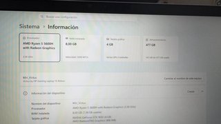 Portátil HP Victus Gaming 15 FB0000NS GTX1650