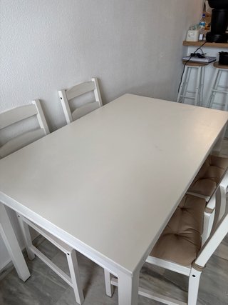 Mesa comedor rectangular blanca Ikea