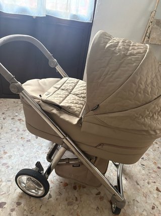 Passeggino Bebecar Pelle Beige 2020