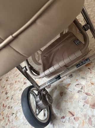 Passeggino Bebecar Pelle Beige 2020