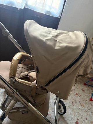 Passeggino Bebecar Pelle Beige 2020