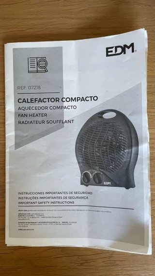 Calefactor EDM 07218 Compacto
