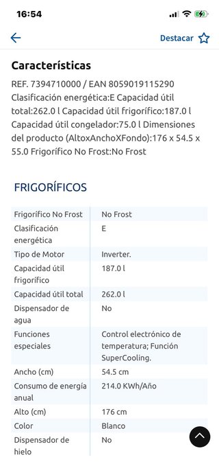 Nevera Candy con 1 año de uso. Aún en garantía