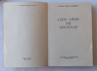 Cien años de soledad-García Márquez-1° Edición.