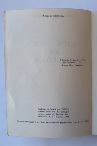 Cien años de soledad-García Márquez-1° Edición.