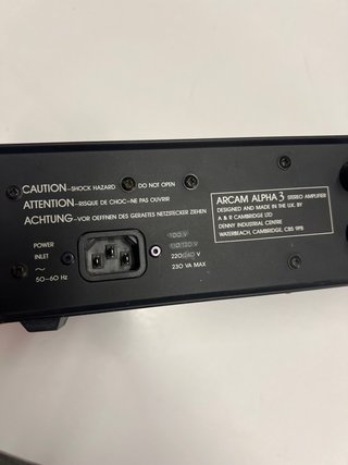 Amplificador Arcam Alpha 3 Stereo Negro