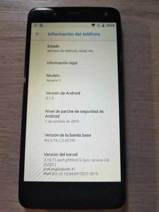 Bq Aquaris V Negro