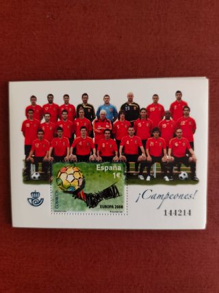 Sello España Europa 2008 Campeones