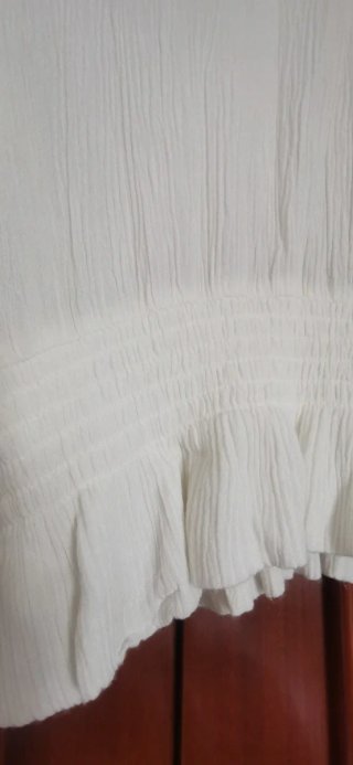 Blusa blanca manga larga encaje