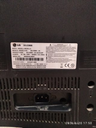 Televisión LG Negra