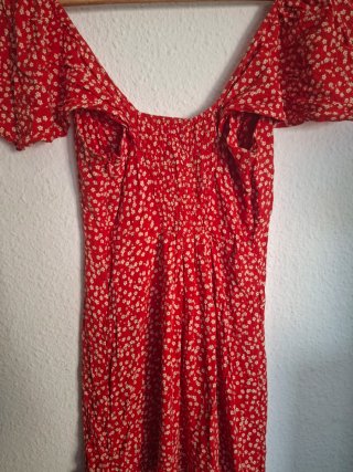 Vestido corto estampado flores