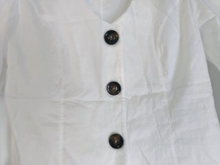 Blusa Mulaya Algodón Botones Marrón Talla M