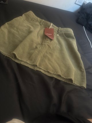 Falda Pull&Bear verde militar