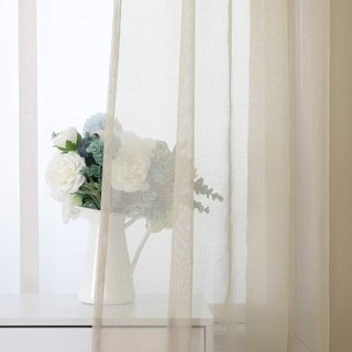 Cortinas translúcidas beige 140x280