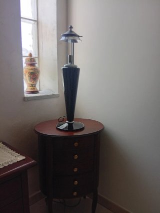 Lampada  Leucos design nero e bianco