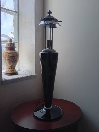 Lampada  Leucos design nero e bianco