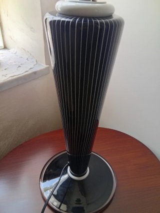 Lampada  Leucos design nero e bianco