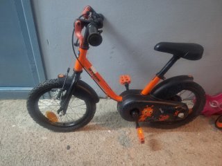 Bicicleta Btwin 14 Naranja Robot