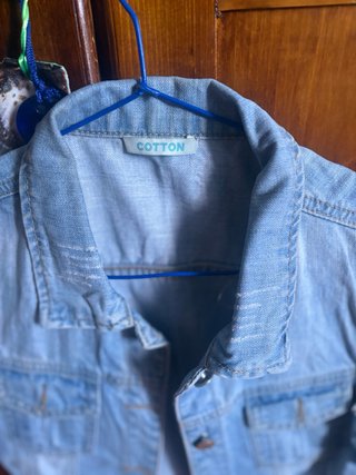 Chaleco vaquero boho azul