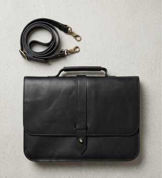 Maletín Cuero Negro Hombre Vintage Ejecutivo.