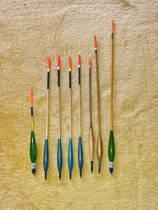 8 Flotadores de Pesca Inglesa