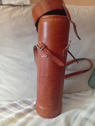 Funda artesanal cuero para visor