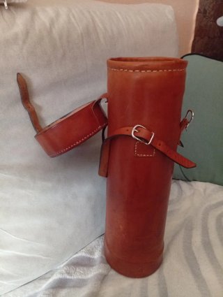 Funda artesanal cuero para visor