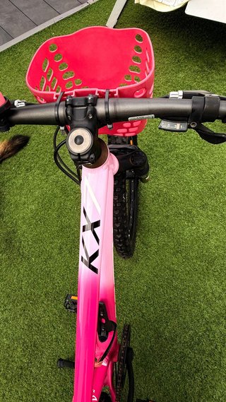 Bicicleta Monty KX 24” rosa MTB infantil
