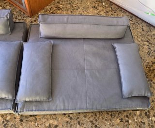 Cama para mascotas gris