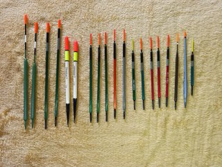 19 Flotadores Ingleses Pesca Variados
