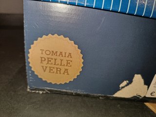 Mocassini Uomo Vera Pelle Blu/Marrone