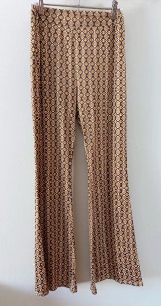 Pantalón campana estampado hippie talla única