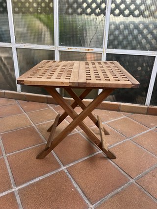 Mesilla plegable madera vintage picnic
