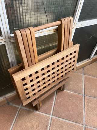 Mesilla plegable madera vintage picnic