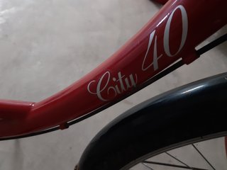 Bicicleta City 40 Roja Manillar Regulable,no envio