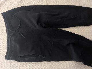 Pantalón chándal deportivo felpa negro