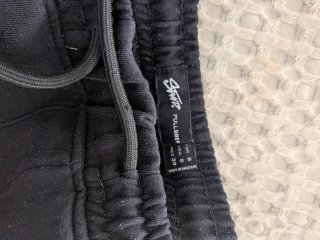 Pantalón chándal deportivo felpa negro
