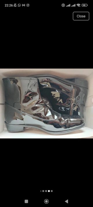 Botas de piel negras estilo años 60