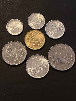 Vaticano 1969 serie de 7 monedas SC