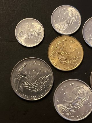 Vaticano 1969 serie de 7 monedas SC