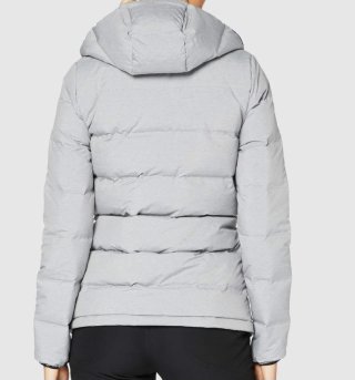 Chaqueta Adidas gris acolchada con capucha
