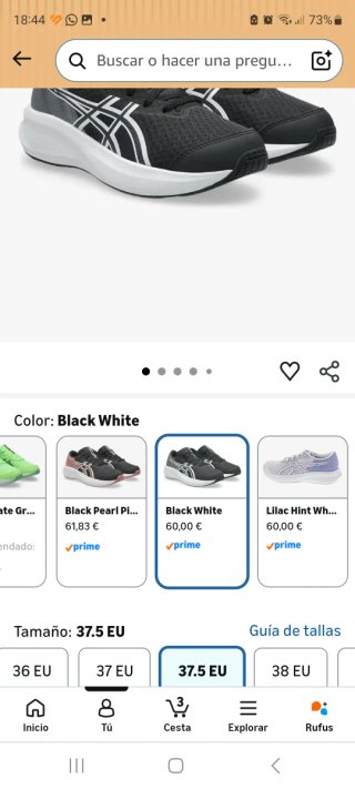 Zapatillas Asics Azul Talla 39