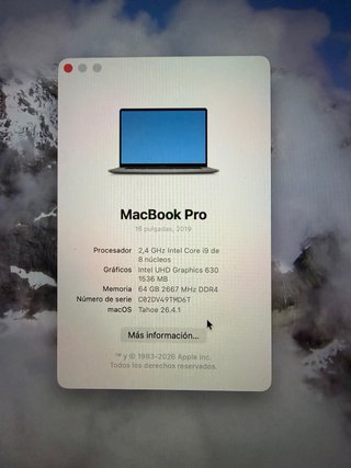 MacBook Pro 16 2019 64GB RAM 1TB