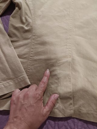 Chaqueta beige mujer