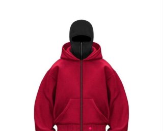 Sudadera con capucha y cremallera blanca