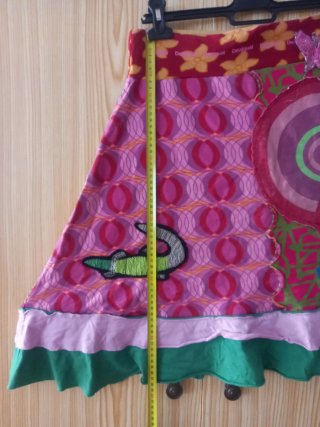 Falda Desigual multicolor